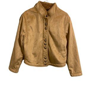 Country Clothing Co Jacket Large Tan Faux Suede